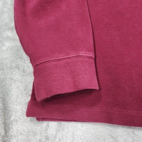 Polo Ralph Lauren Jumper Pullover Mens XL 1/4 Zip Burgundy Sweater‎ Estate Rib - Picture 3 of 15